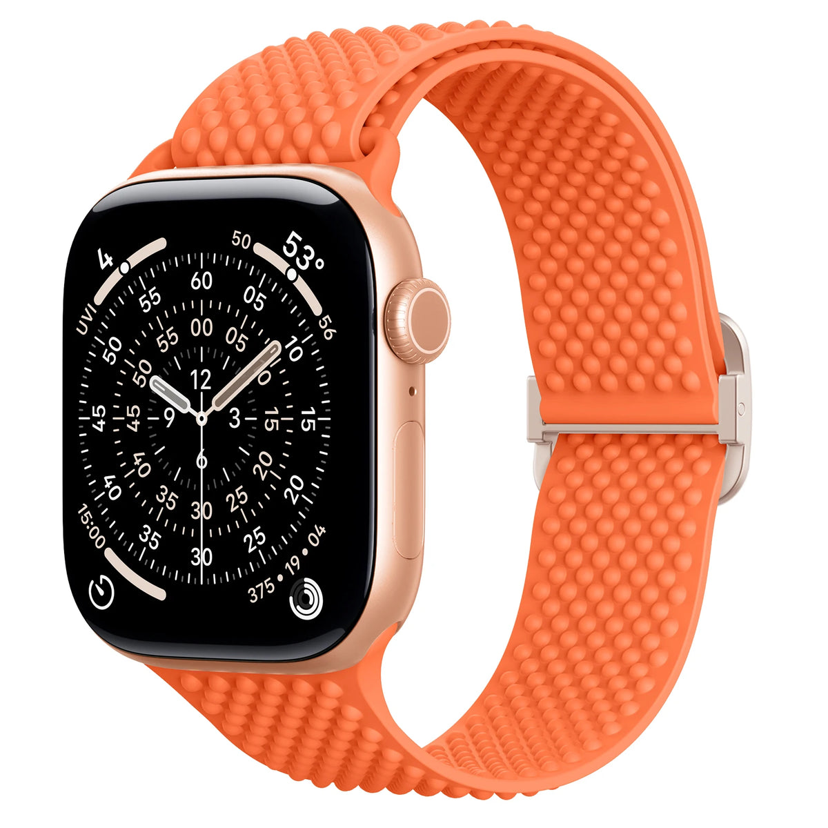 Elastic Silicone Band with Slide Buckle for Apple Watch