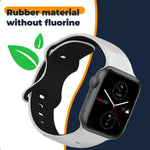 Two-Tone Silicone Strap for Apple Watch