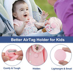 Secure Silicone AirTag Case with Safety Pin