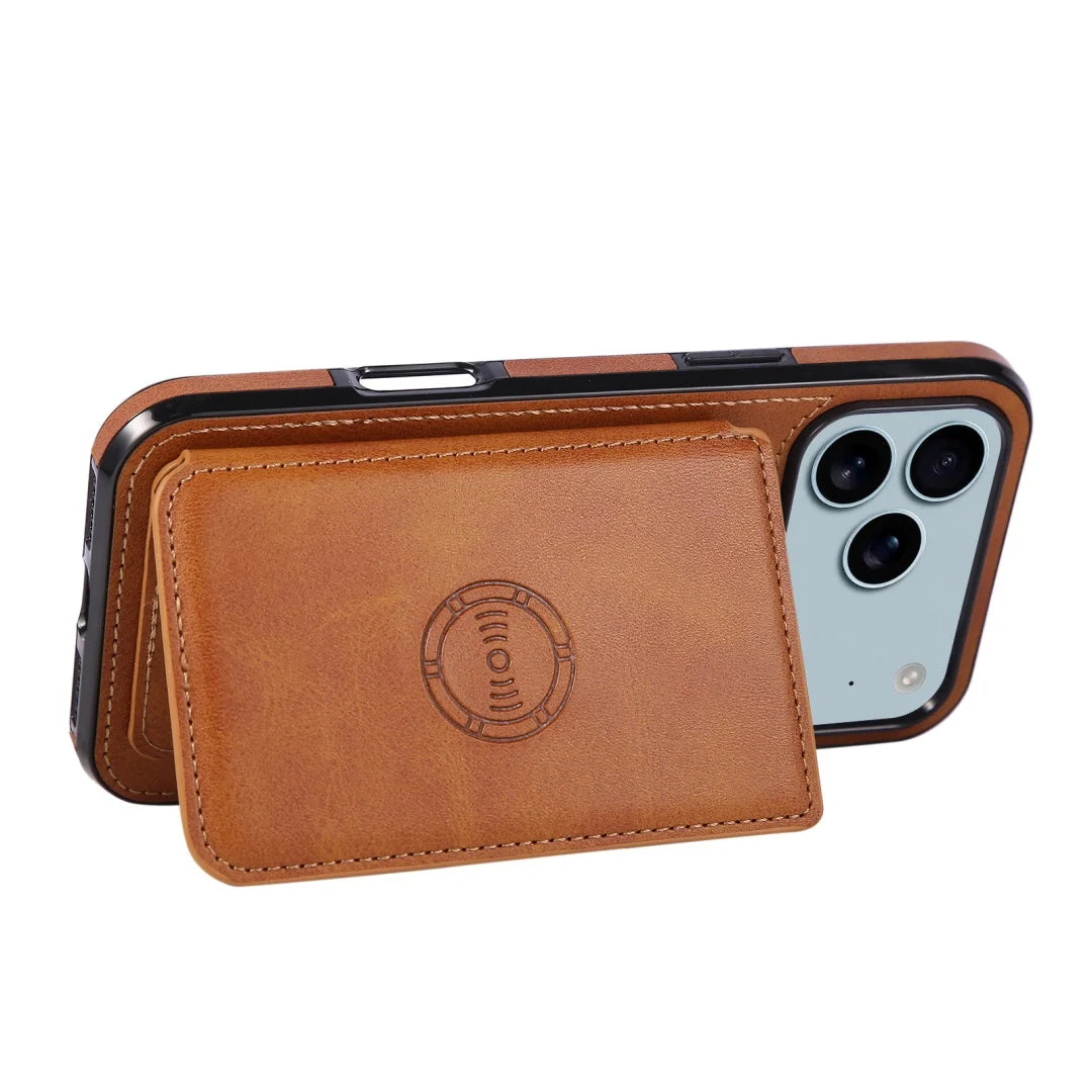 RFID Blocking Magnetic Leather Wallet Phone Case for iPhone 17 Series