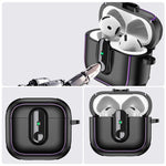 Shockproof Padded Case with Metal Carabiner Clip for AirPods 3