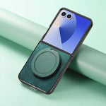 Retro Leather Case with 360° Rotating Bracket for Samsung Galaxy Z Flip 7