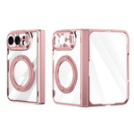 Electroplated MagSafe Case with 360° Rotating Ring Stand for iPhone Duo