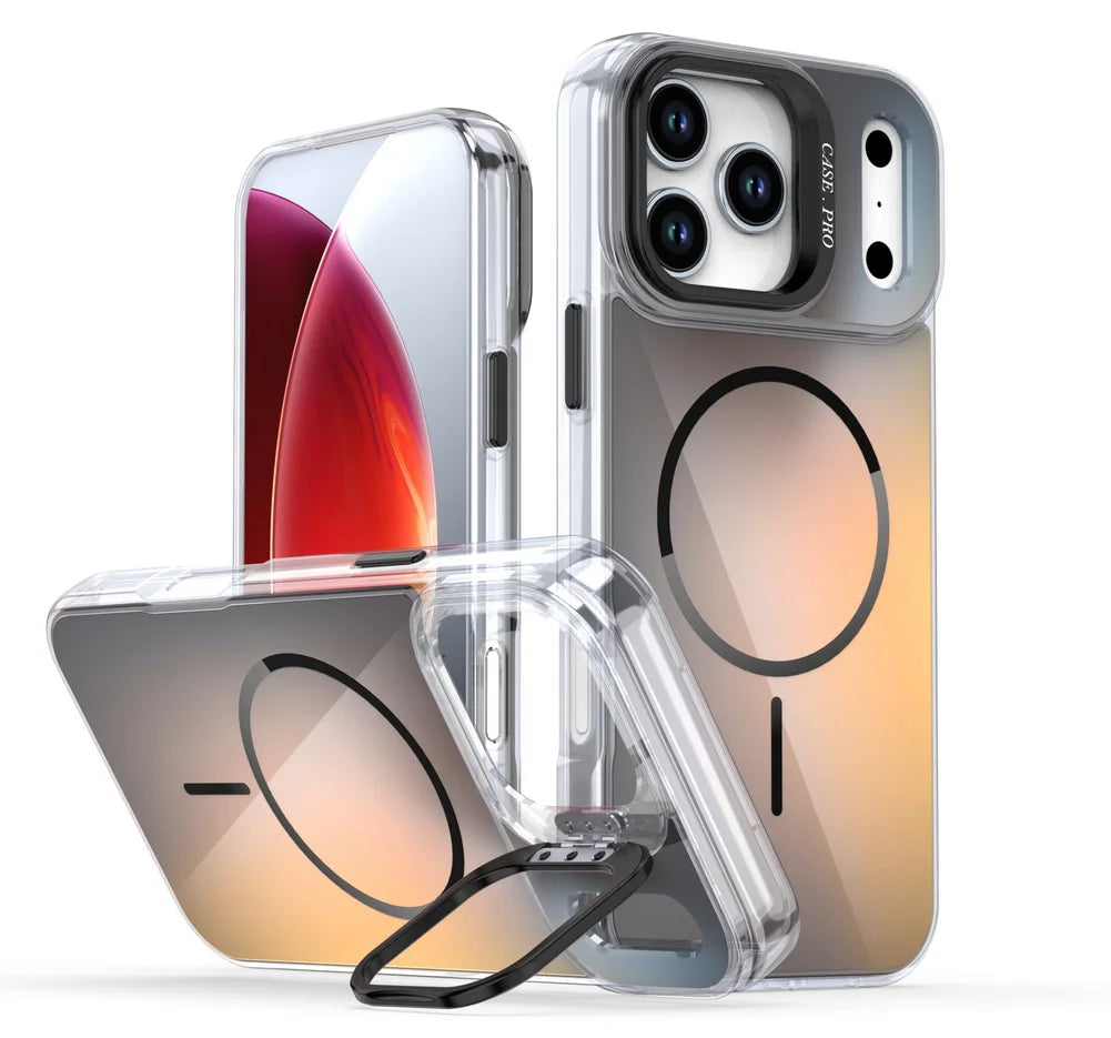 iPhone 17 Series Anti-Yellowing MagSafe Case with Lens Bracket