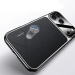 Electroplated Frame Leather Case for iPhone 17 Series