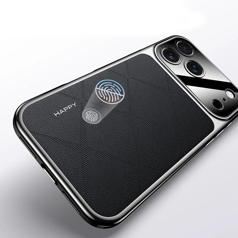 Electroplated Frame Leather Case for iPhone 17 Series