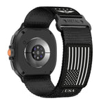 USA Flag Durable Nylon Bracelet for Samsung Galaxy Watch 8 & Galaxy Watch 8 Classic