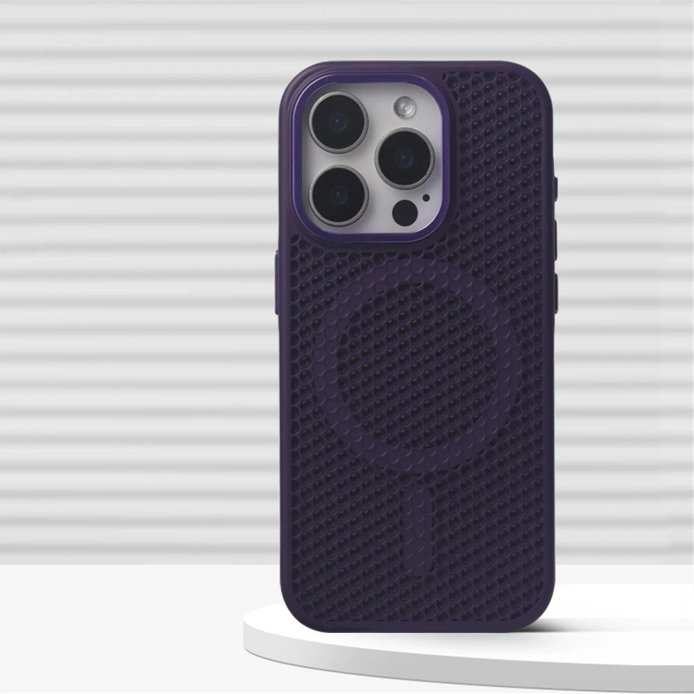 Honeycomb Mesh Cooling Case With MagSafe for iPhone 13 Series