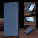 Samsung Galaxy S26 Series Leather Wallet Cover with Magnetic Closure