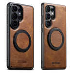 Luxury Magnetic Leather ase for Samsung Galaxy S26 Ultra