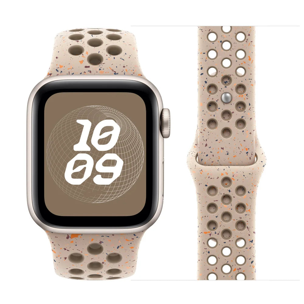 Premium Breathable Silicone Strap for Apple Watch