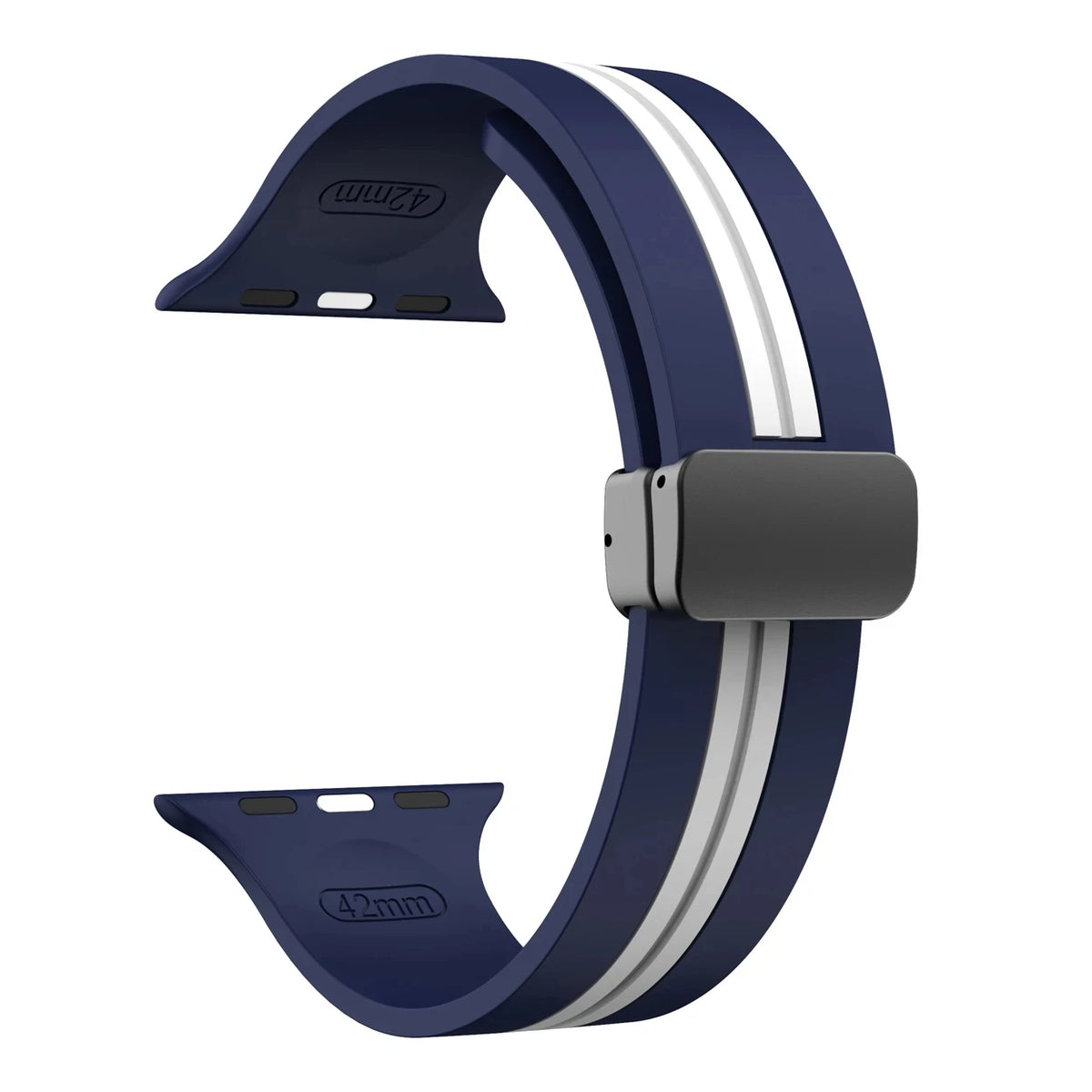 Textured Dual-Layer Band with Pin-and-Hole Adjustment for Apple Watch