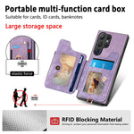 Samsung Galaxy S24 Series Wallet Case with Wrist Strap