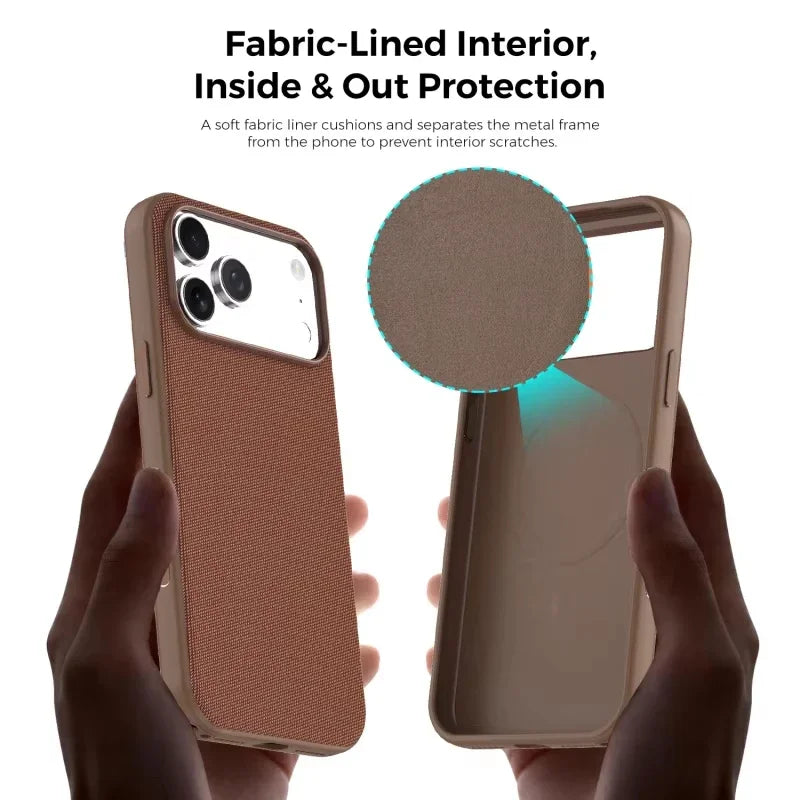 Woven Fabric MagSafe Case with Soft Interior Lining for iPhone 18 Series