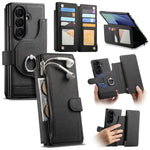 2-in-1 Magnetic Leather Wallet Case with Ring Holder for Samsung Galaxy Z Fold 7