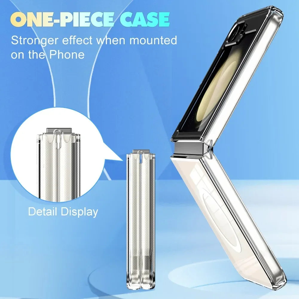 Clear Magnetic Shockproof Case for Samsung Galaxy Z Flip 5