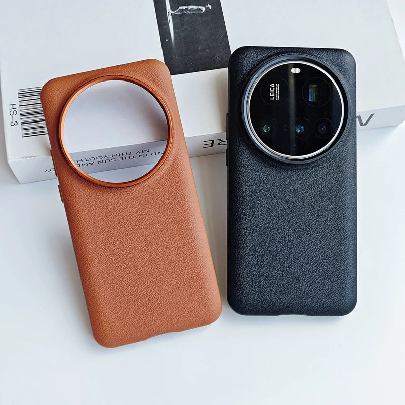 Xiaomi 15 Ultra Protective PU Case with Anti-Drop Hard Shell & Metal Camera Frame