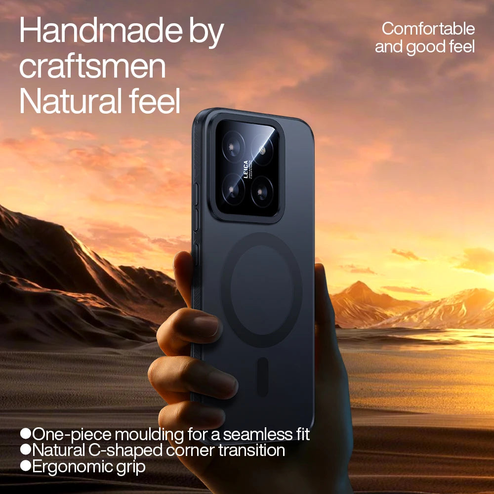 Xiaomi 14 Series Magnetic Wireless Charging Phone Case with Anti-drop Protection