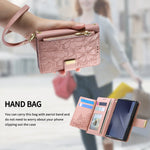 Fashion Leather Wallet Case with Zipper Pocket and Strap for Samsung Galaxy Z Fold 8
