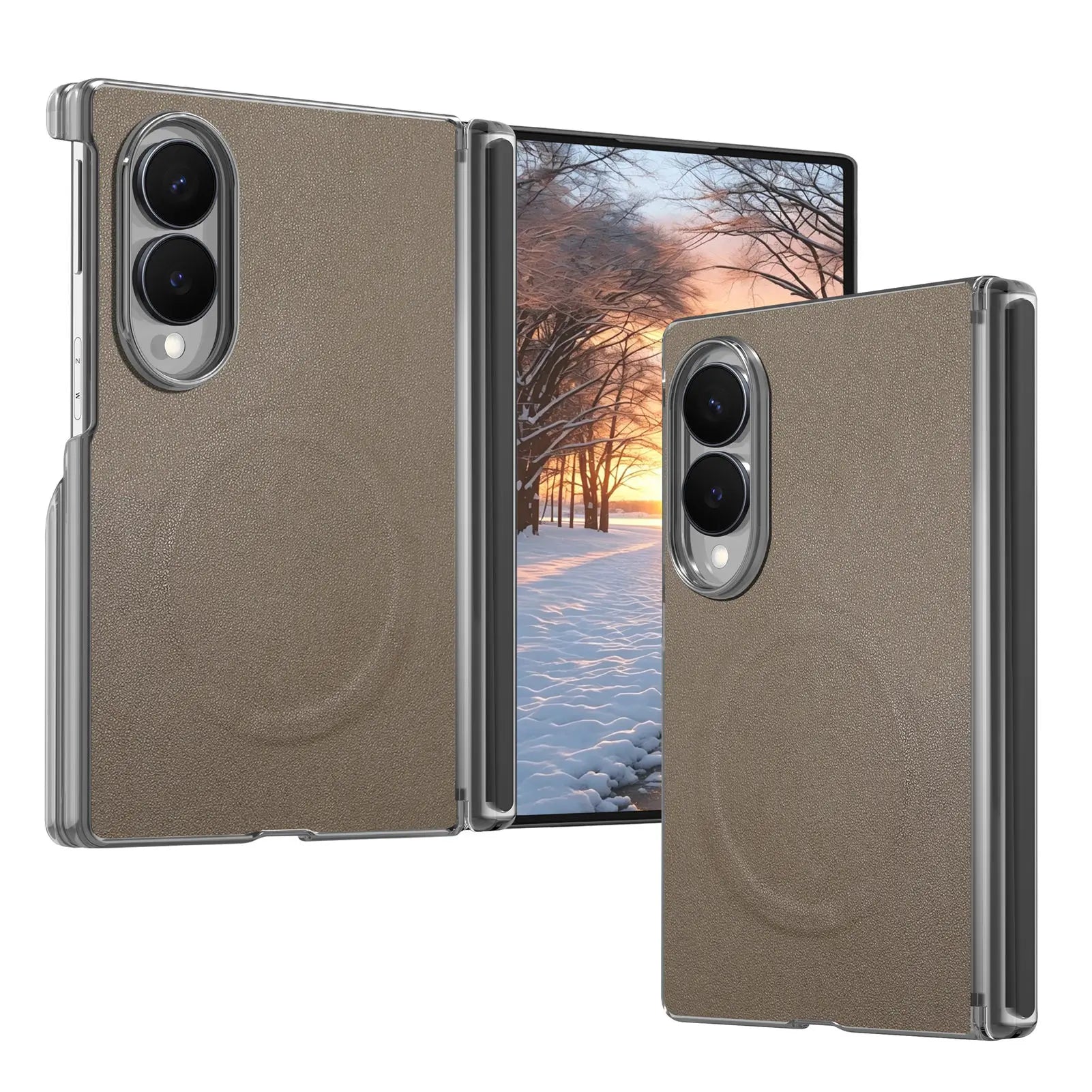 Luxury Magnetic Skin-Feel Leather Case for Samsung Galaxy Z Fold 8