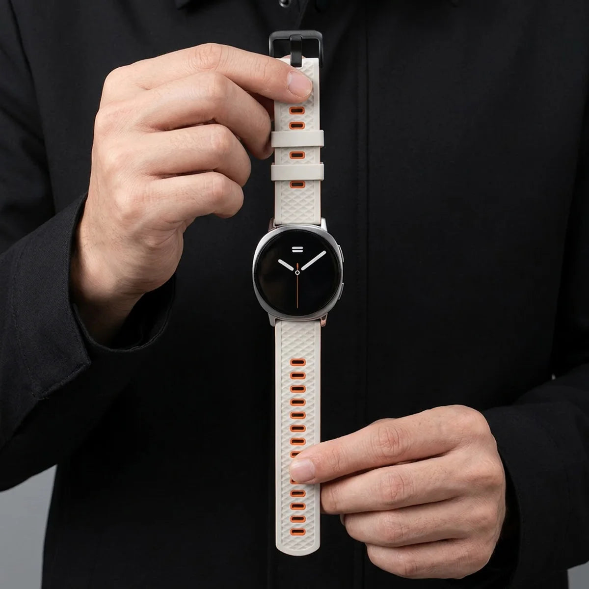 Breathable Quilted Silicone Watch Band with Ventilation Holes for Samsung Galaxy Watch 8 & Galaxy Watch 8 Classic