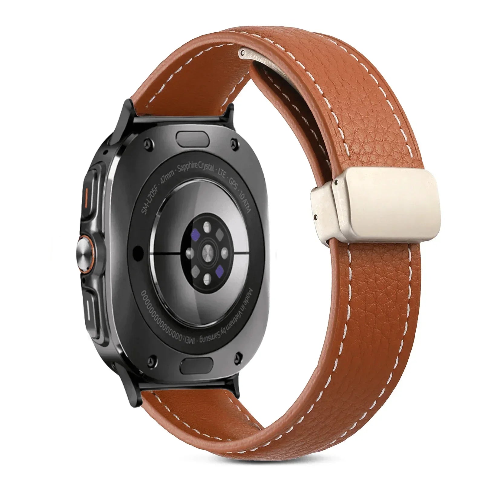 Magnetic Leather Strap for Samsung Galaxy Watch Ultra and Samsung Galaxy Watch Ultra (2025)