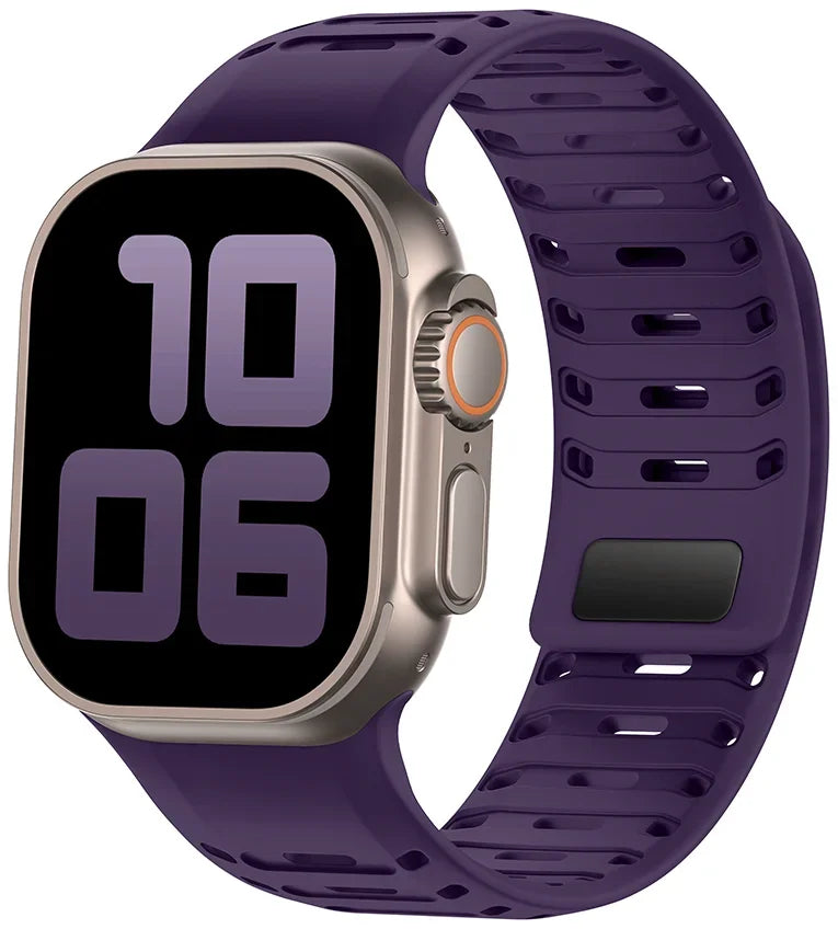 Breathable Magnetic Silicone Strap for Apple Watch