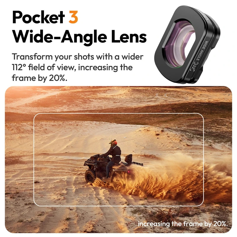 Ulanzi F35 Wide-Angle & Telephoto Lens for DJI Osmo Pocket 3