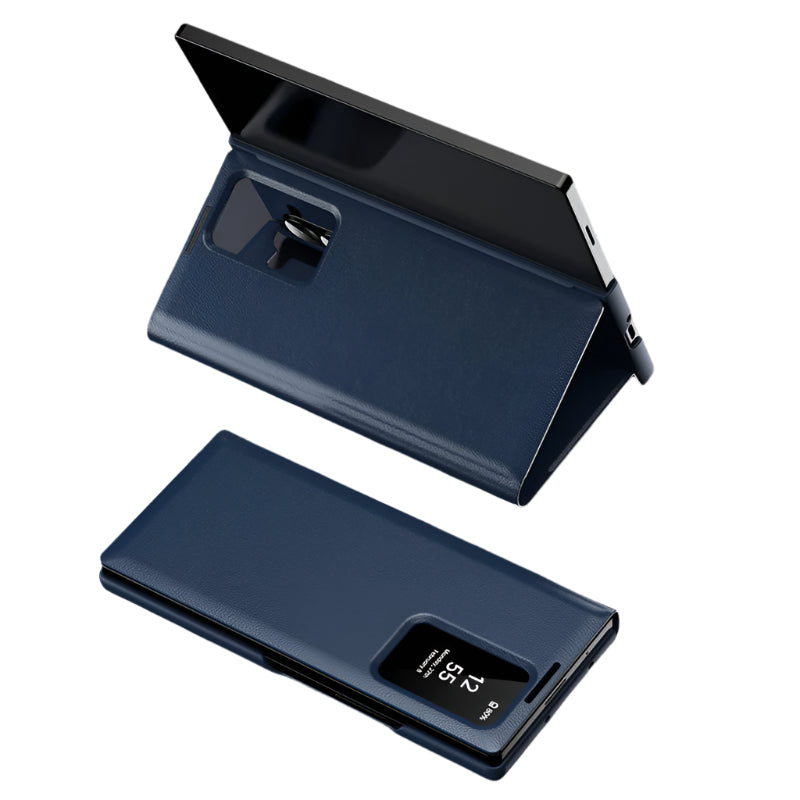Samsung Galaxy Z Fold 5 Flip Leather Case with Window Card Holder