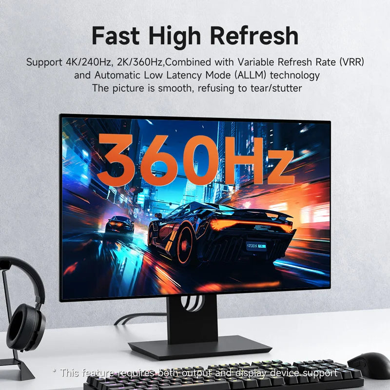 Hagibis 8K/60Hz DisplayPort to HDMI Cable