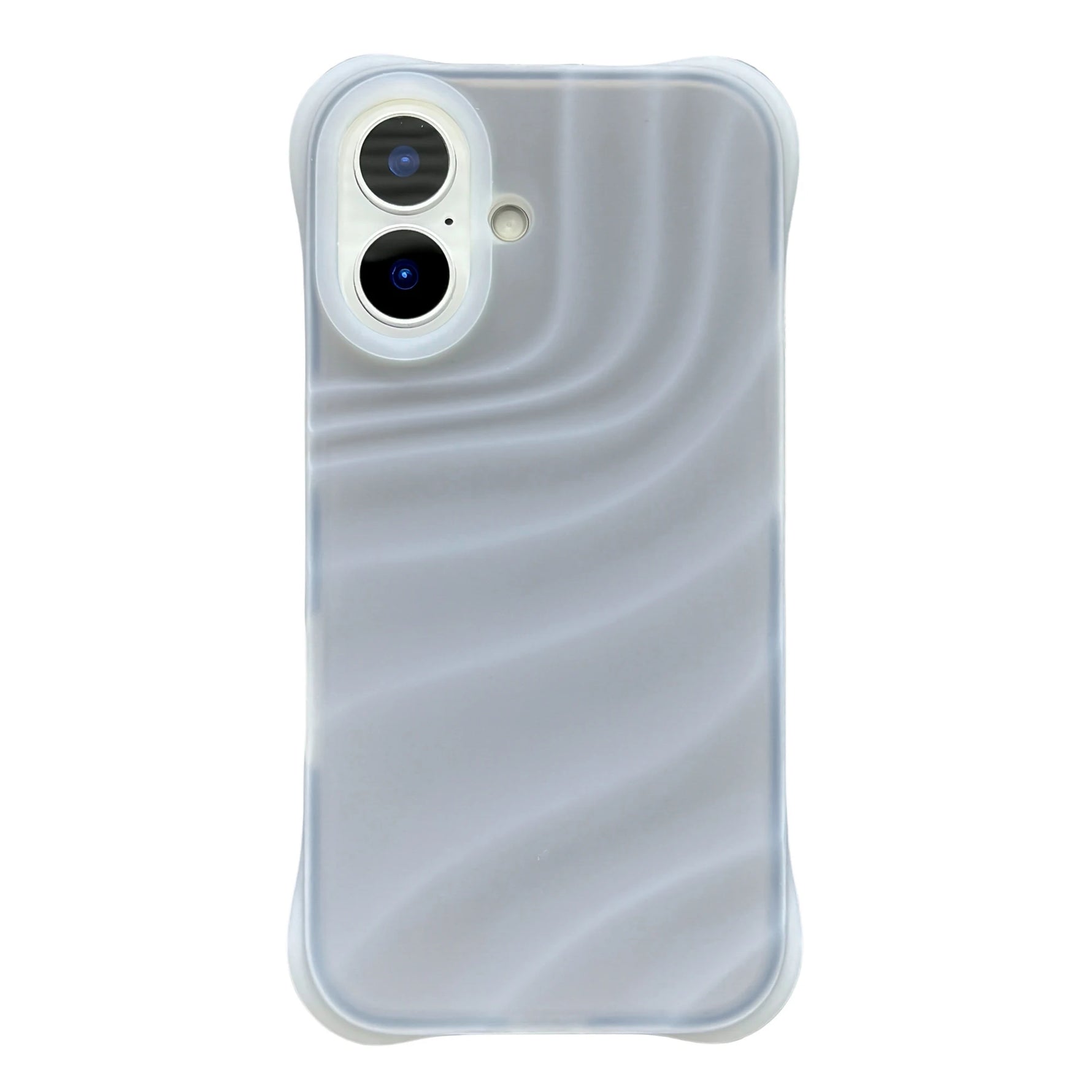 Soft Liquid Silicone Jelly Case with Fluorescent Wave Design for iPhone 16 Series