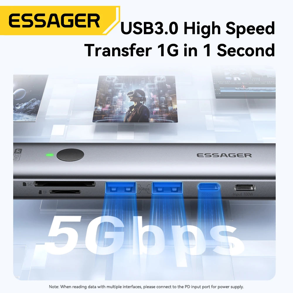 Essager USB-C 7-in-1 Multiport Adapter