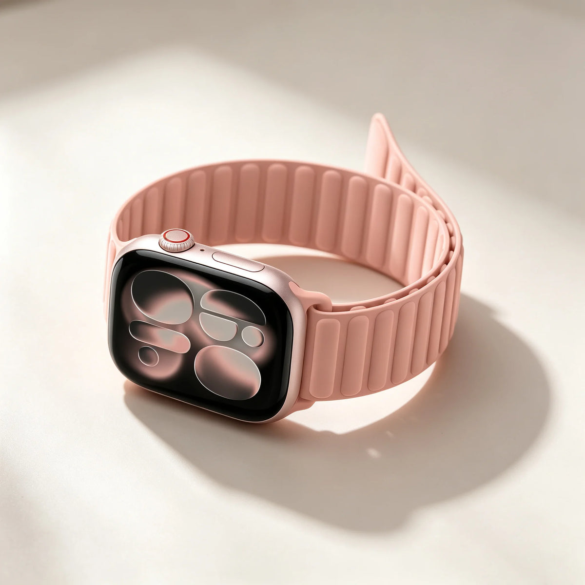 Silicone Magnetic Closure Band with N55 Magnets for Apple Watch