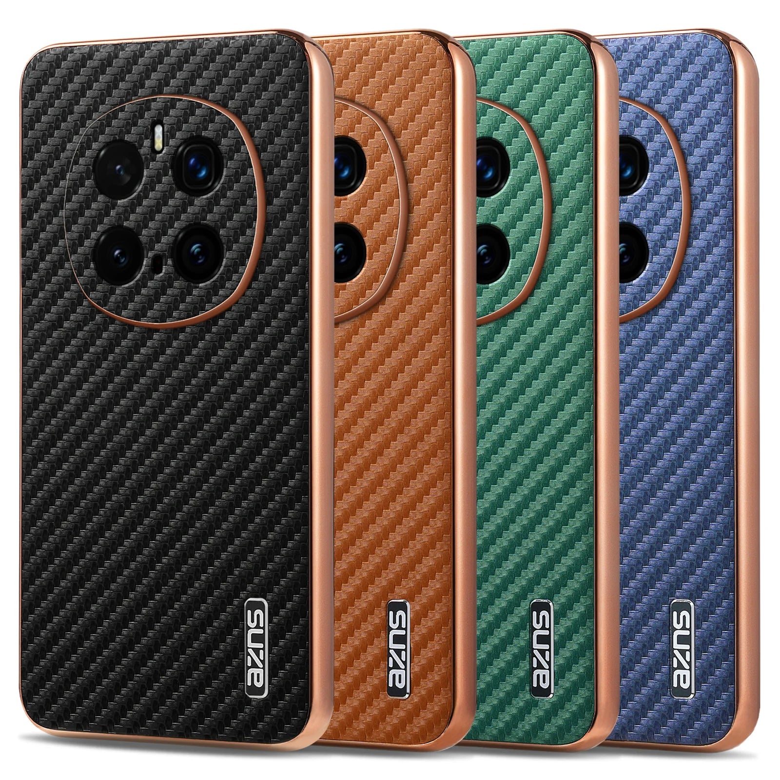 Durable Carbon Fiber Pattern Phone Case for Honor Magic 7 / Magic 7 Pro