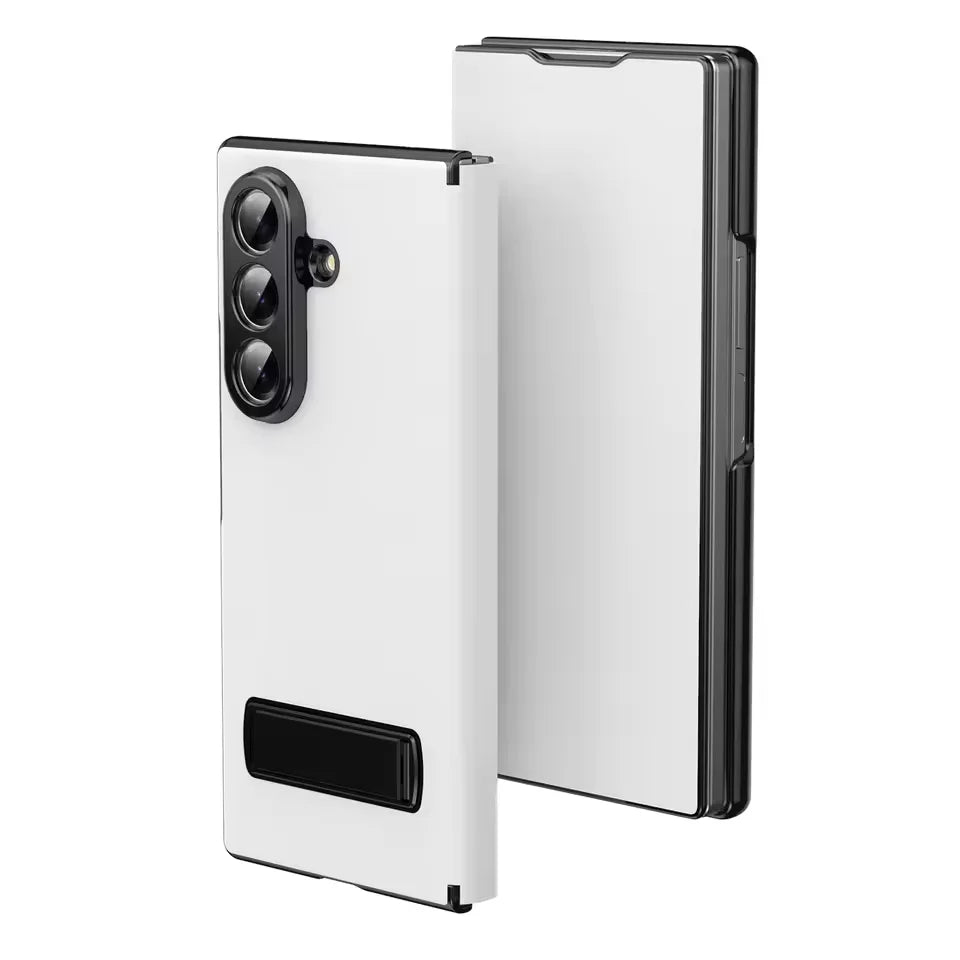 Samsung Galaxy Z Fold 7 Shockproof Leather Case with Magnetic Flip Cover