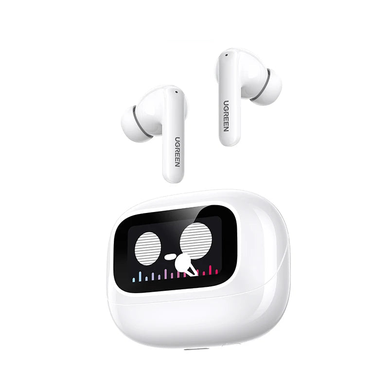 UGREEN EchoBuds Magic TWS Bluetooth Earphones with Smart LCD Display & AI Call Noise Cancellation