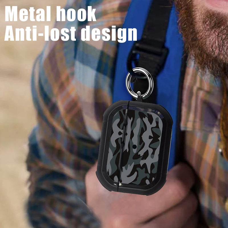 Shockproof Camouflage TPU+PC Case for AirPods Pro