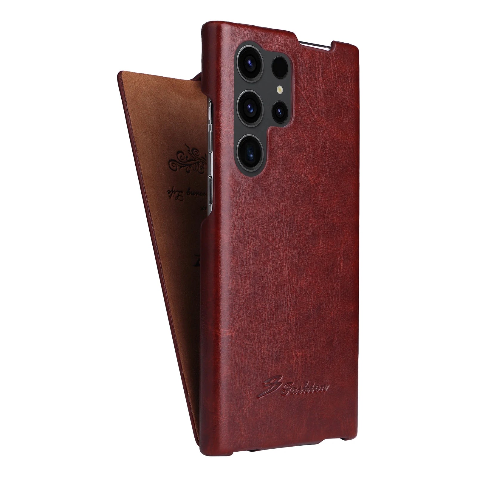 Retro Vertical Leather Flip Case for Samsung Galaxy S26 Series