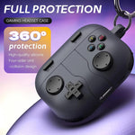 Game Controller Silicone Case with Metal Carabiner Clip for AirPods Pro 3