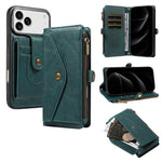 Textured Leather Detachable Wallet Case with Crossbody Strap for iPhone 18 Series