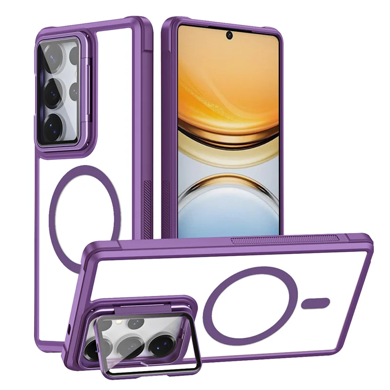 Shockproof Magnetic Case with Camera Cover Stand for Samsung Galaxy S26 Series