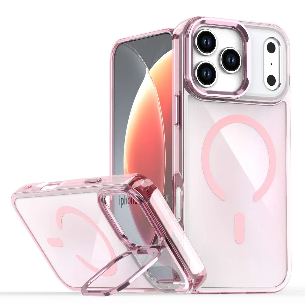 Color-Changing MagSafe Phone Case with Metal Lens Bracket for iPhone 17 Series