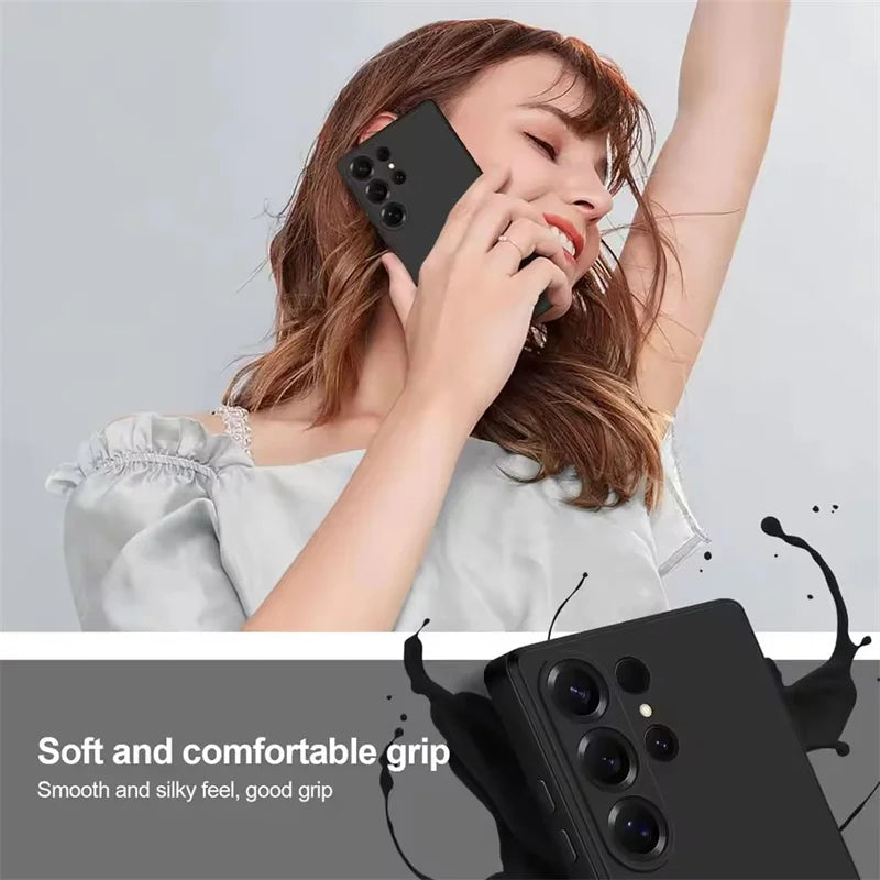 Slim Skin-Friendly Shockproof Silicone Case for Samsung Galaxy S26