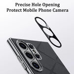 Plaid Grid Leather PU Case with Plating Lens for Samsung Galaxy S24 Series