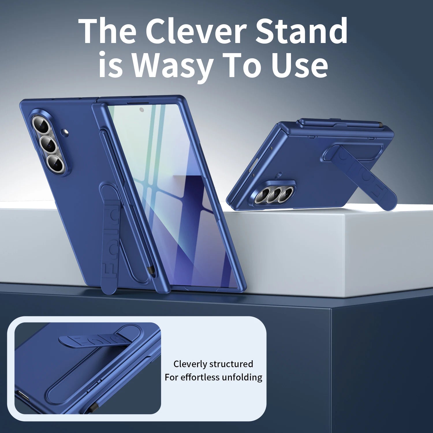 Samsung Galaxy Z Fold 6 Case with Hinge Protection and S Pen Slot