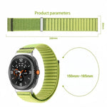 Elastic Nylon Velcro Watch Strap with Breathable Woven Design for Samsung Galaxy Watch 9