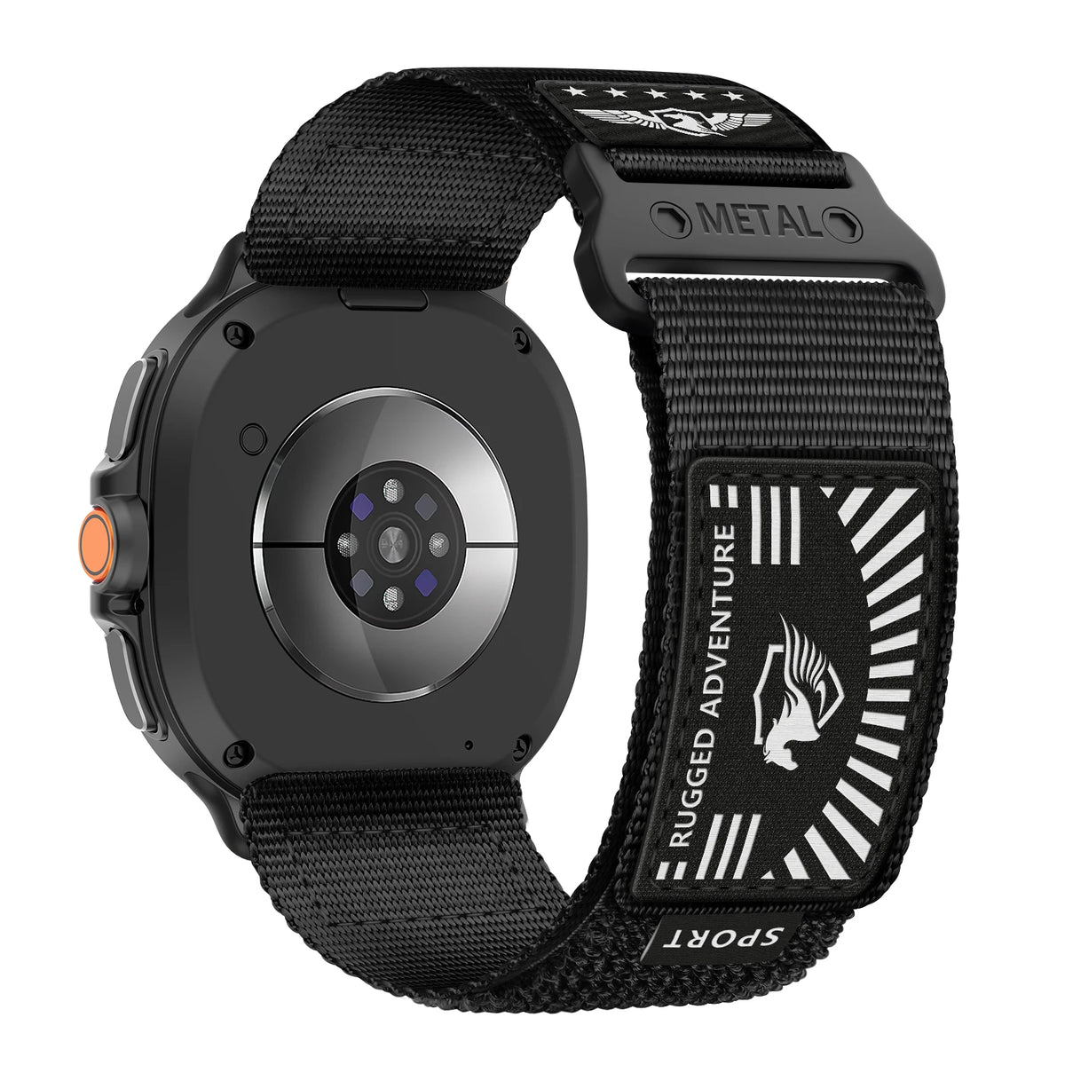 Woven Nylon Watch Strap with Metal Slide Buckle for Samsung Galaxy Watch 9