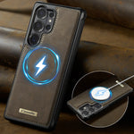 Samsung Galaxy S26 Series Magnetic Leather Phone Case