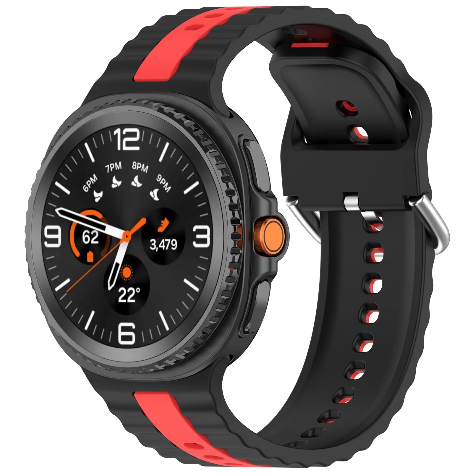 Dual-Color Silicone Strap for Samsung Galaxy Watch 8 / Galaxy Watch 8 Classic