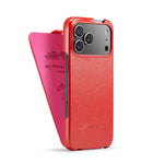 Shockproof Retro Leather Vertical Flip Case for iPhone 17 Series